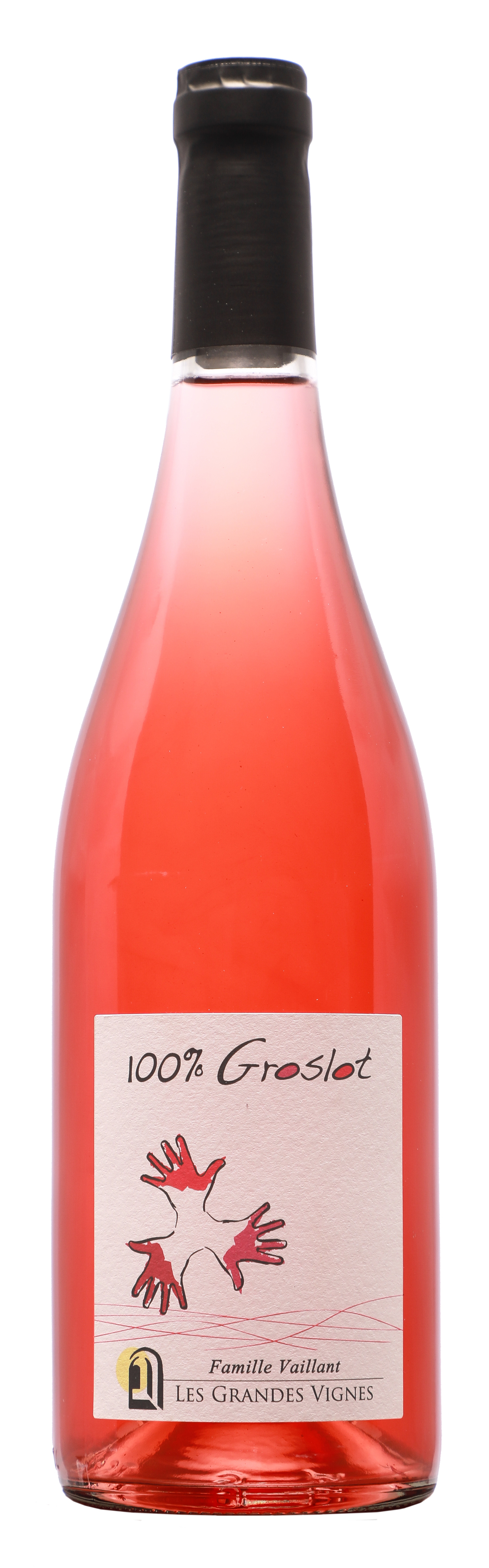 100% Groslot Rosé fond blanc